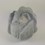 Rankų darbo Palmių vaško žvakė GĖLĖ 12x13 cm