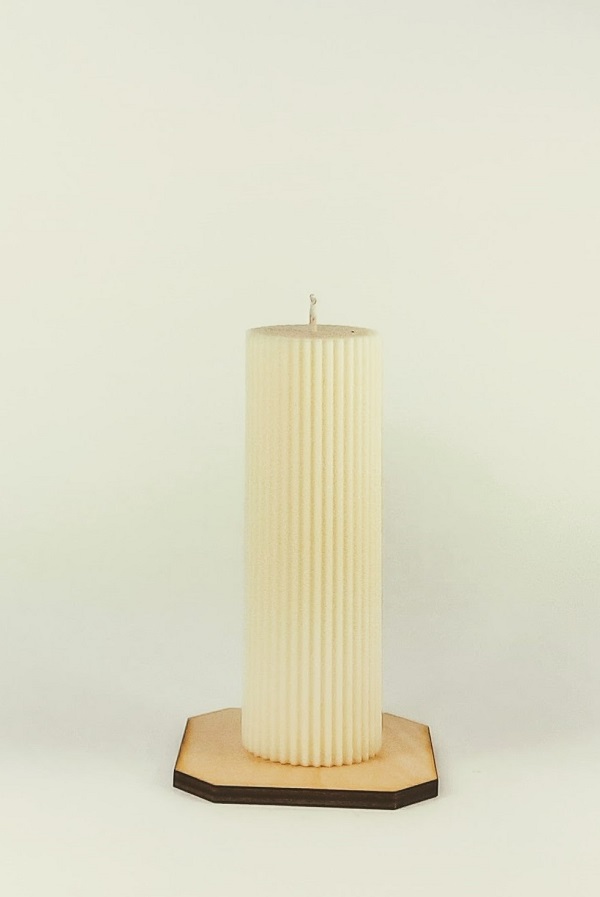 Sojų vaško cilindrinė žvakė