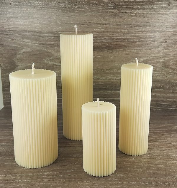 Sojų vaško cilindrinės žvakės