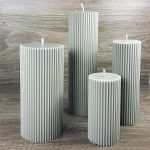 Sojų vaško cilindrinės žvakės