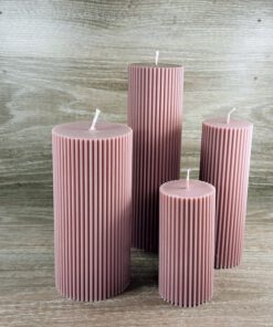 Sojų vaško cilindrinės žvakės
