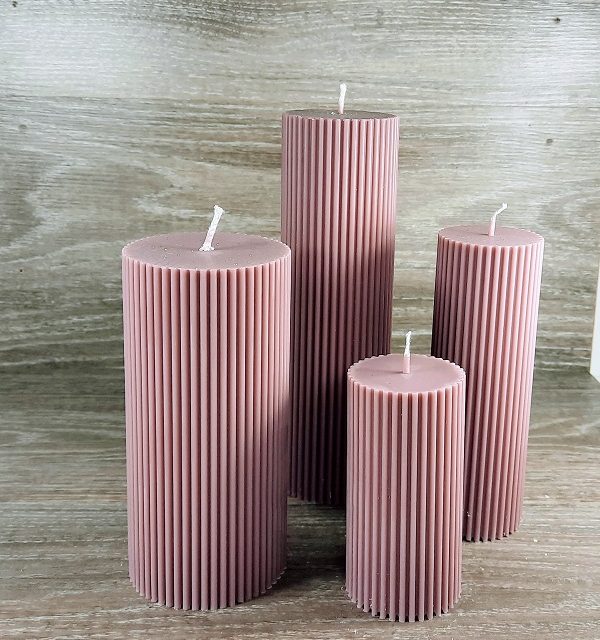 Sojų vaško cilindrinės žvakės