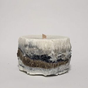 Palmių vaško žvakė "AKMUO",palm wax candle "STONE"