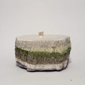 Palmių vaško žvakė "AKMUO",palm wax candle "STONE"