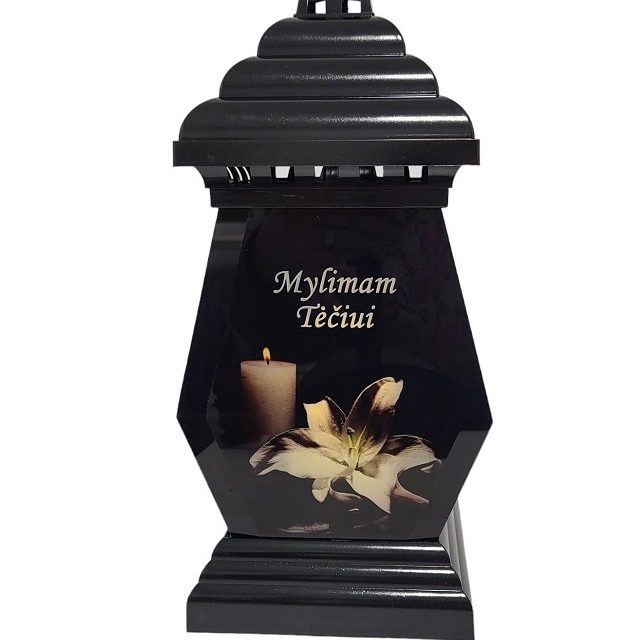 KOPLYTĖLĖ LELIJA su užrašu "MYLIMAM TĖČIUI"  30 cm.