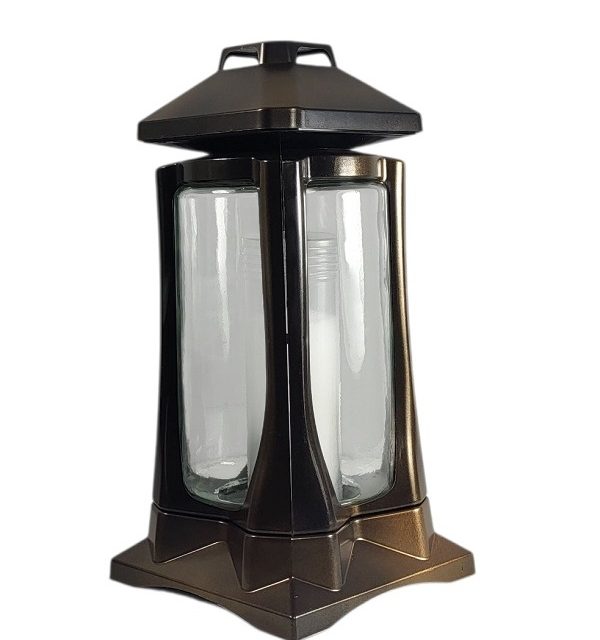 Žvakė į kapines K-23 aukso spalvos 32 cm.