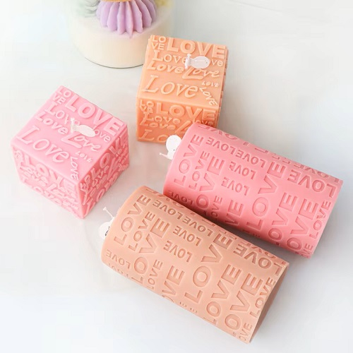 Sojų vaško Valentino žvakės "Love"