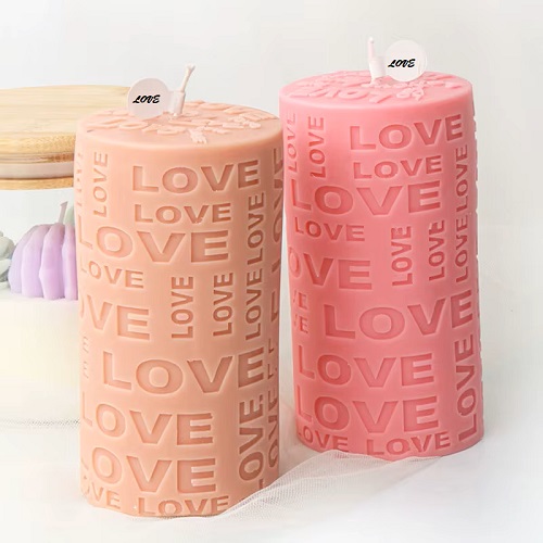 Sojų vaško Valentino žvakės "Love"