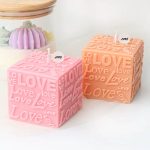 Sojų vaško Valentino žvakės "Love"