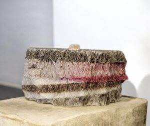 Palmių vaško žvakė AKMUO, palm wax candle STONE